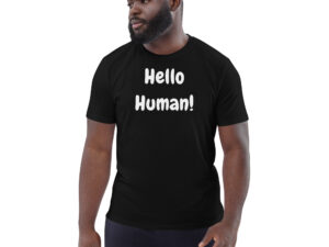 Hello Human - Plain - Unisex organic cotton t-shirt